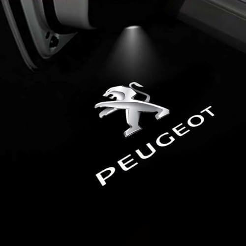 SWSKJELE Autotür Licht Projektor Türbeleuchtung für Peugeot 2008/3008/4008/5008,LED Schatten Willkommen Autotür Türbeleuchtung Zubehör,2pcs von SWSKJELE