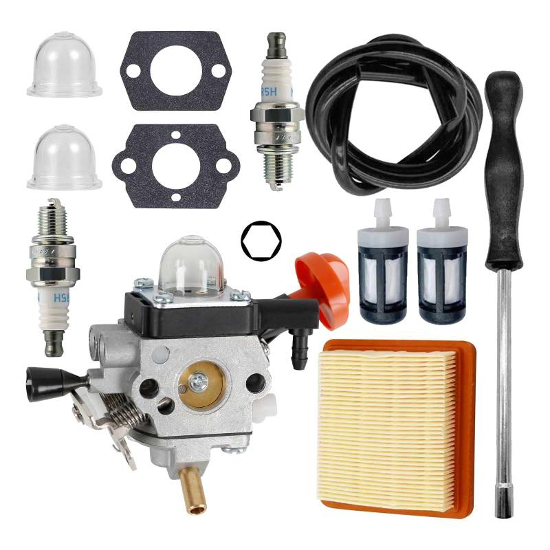 FS91 Motorsense Trimmer Vergaser für STl-HL, Ersatz Trimmer Vergaser Kit Kompatibel mit FS111 FS111R FS111RX FC111 KM91R KM111R HT102 FC96 Motorsense Trimmer Vergaser von SWTHM