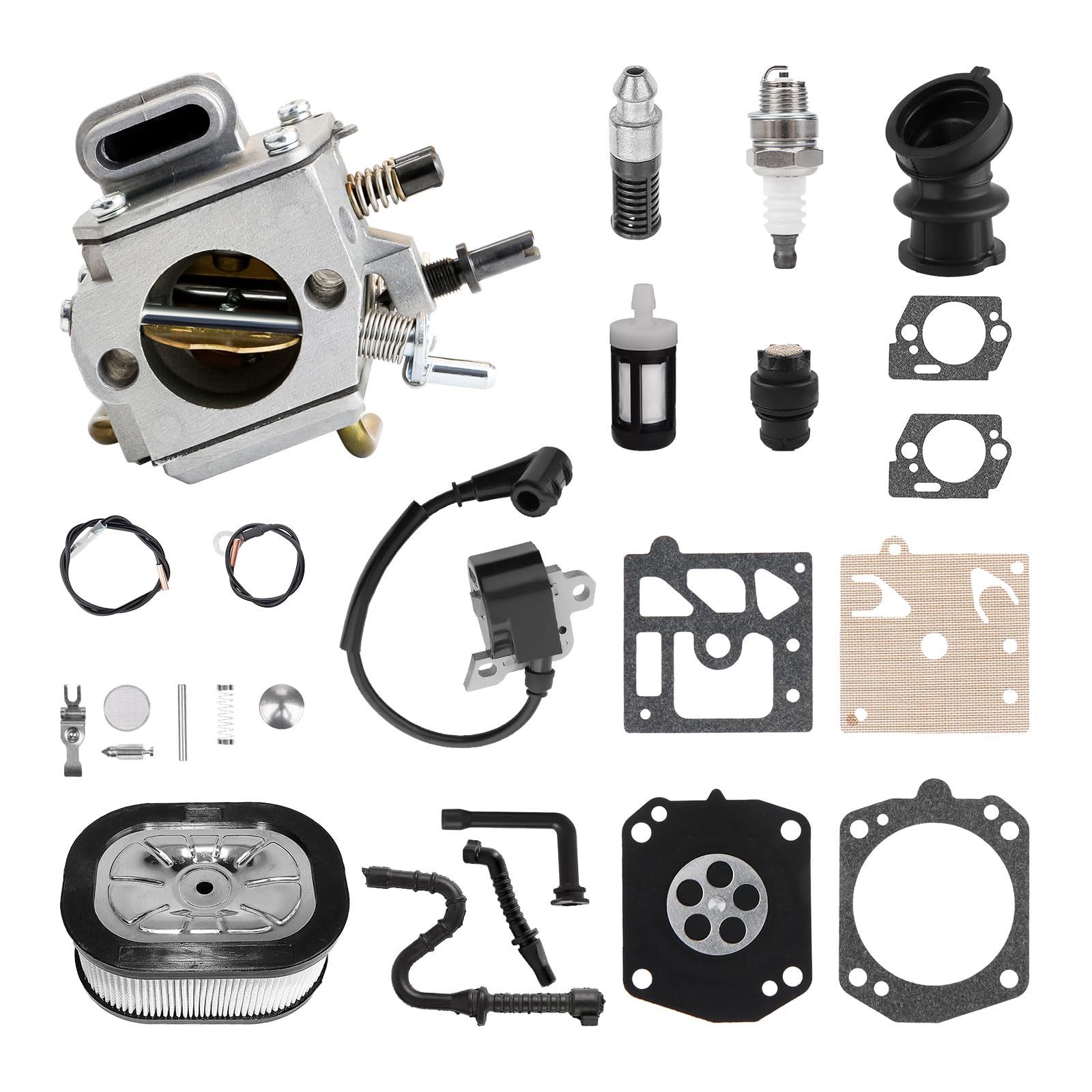 Vergaser-Kit für Stihl 044 MS440 046 MS460 Kettensäge, Ersatzvergaser-Kit mit Luftfilter für Sti-hl MS660 044 064 066 MS440 MS460 MS441 MS640 Kettensäge von SWTHM