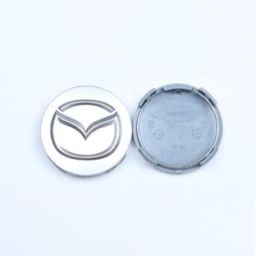 4 Stück Nabendeckel für Mazda MX5 60mm, Radnabenkappen Radnabenabdeckung Felgendeckel Felgenkappen Wasserdicht Radnabendeckel von SWoob