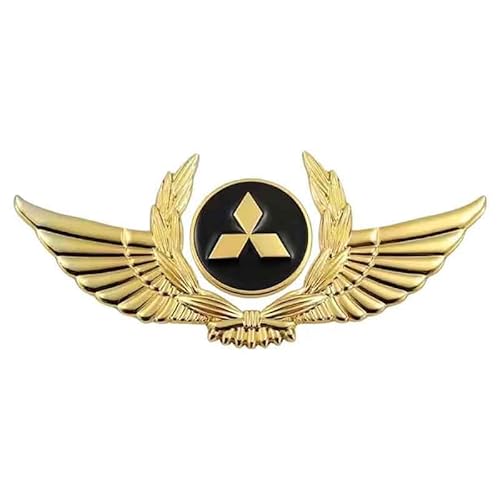 Auto Emblem Aufkleber für Mitsubishi ASX 2016-2023, Badge Aufkleber Emblem Badge Auto Sticker Abziehbild Buchstaben Kofferraum Aufkleber Selbstklebend Tuning Zubehör,Gold von SXDZHK