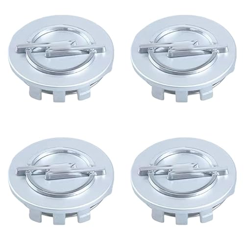 Auto Nabendeckel für Opel Astra J 2009-2015, Nabenkappen Felgendeckel Radnabenabdeckung Felgenkappen Radnabendeckel Radnabenkappen Wheel Caps ABS Ersetzen Zubehör 4PCS,Silver-58MM von SXDZHK