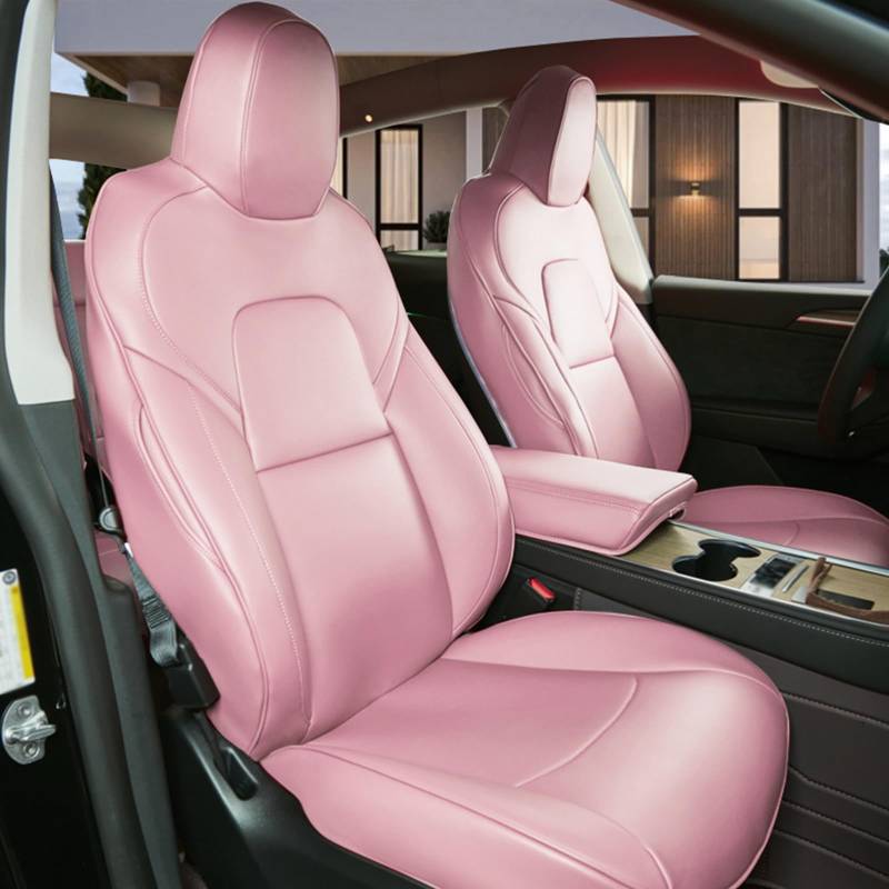 SXET Autositzbezüge Set Kompatibel mit Tesla Model Y (2020-2024),Komfortabel Anti-Rutsch Autositzbezug Schonbezug Sitzbezug für das Auto, Atmungsaktiv Autositzschoner Geeignet für die Vordersitze von SXET