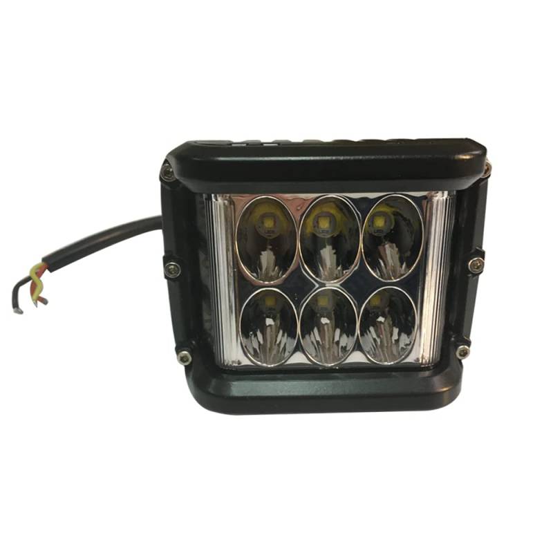 LED-Scheinwerfer Seitenscheinwerfer mit Dual Side Blau/Gelb/Rot Optional, mit Blitz, 48 W Offroad-Flutlicht für J e e p Truck SUV ATV UTV 4x4 von SXMA