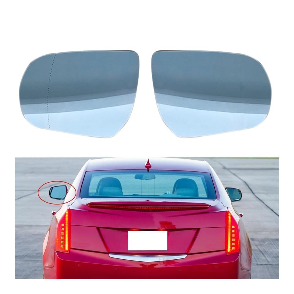 Außenspiegel Glas Für Cadillac Für ATS 2014 2015 2016 2017 Auto Blau Flügel Tür Seite Spiegel Glas Objektiv Auto Ersatz von SXNUCD