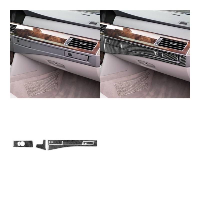 Auto Dekorative Innenbereich Für 5 Series Für E60 2004 2005 2006 2007 Center Console Dashboard Getriebe Set Abdeckung Aufkleber Innen von SXNUCD