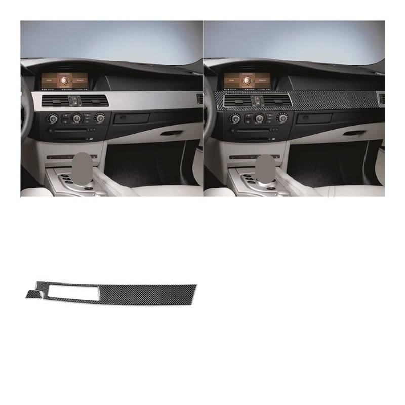 Auto Dekorative Innenbereich Für 5 Series Für E60 2004 2005 2006 2007 Center Console Dashboard Getriebe Set Abdeckung Aufkleber Innen von SXNUCD