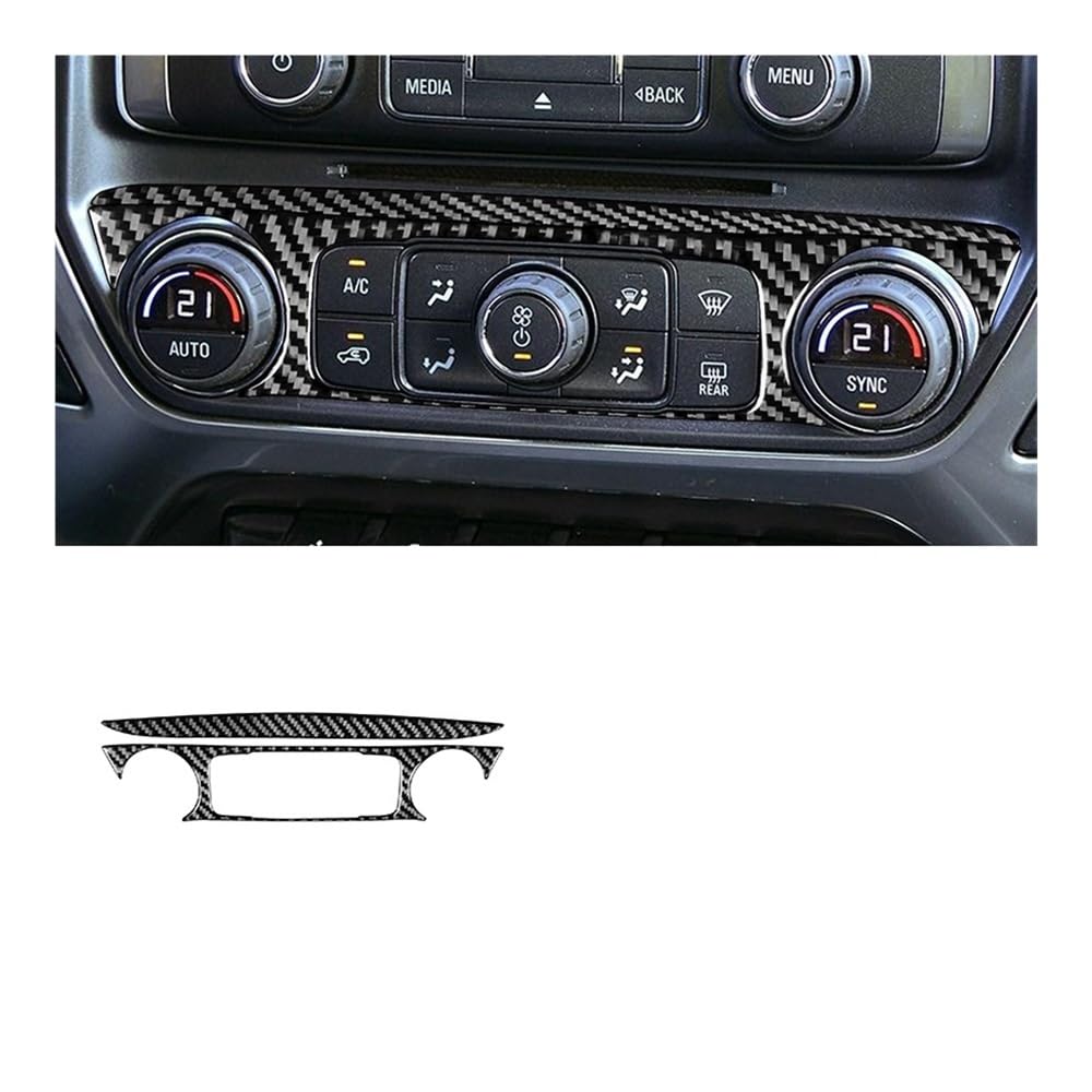 Auto Dekorative Innenbereich Für Chevy Für Silverado Für GMC Für Sierra 1500 2014 2015 2016 2017 2018 Radio Klimaanlage Knopf Panel Aufkleber Auto von SXNUCD