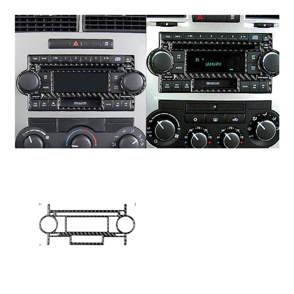 Auto Dekorative Innenbereich Für Chrysler 300 Für 300C 2005 2006 2007 Auto Set Gangschaltung Lenkrad Aufkleber Zierabdeckung von SXNUCD