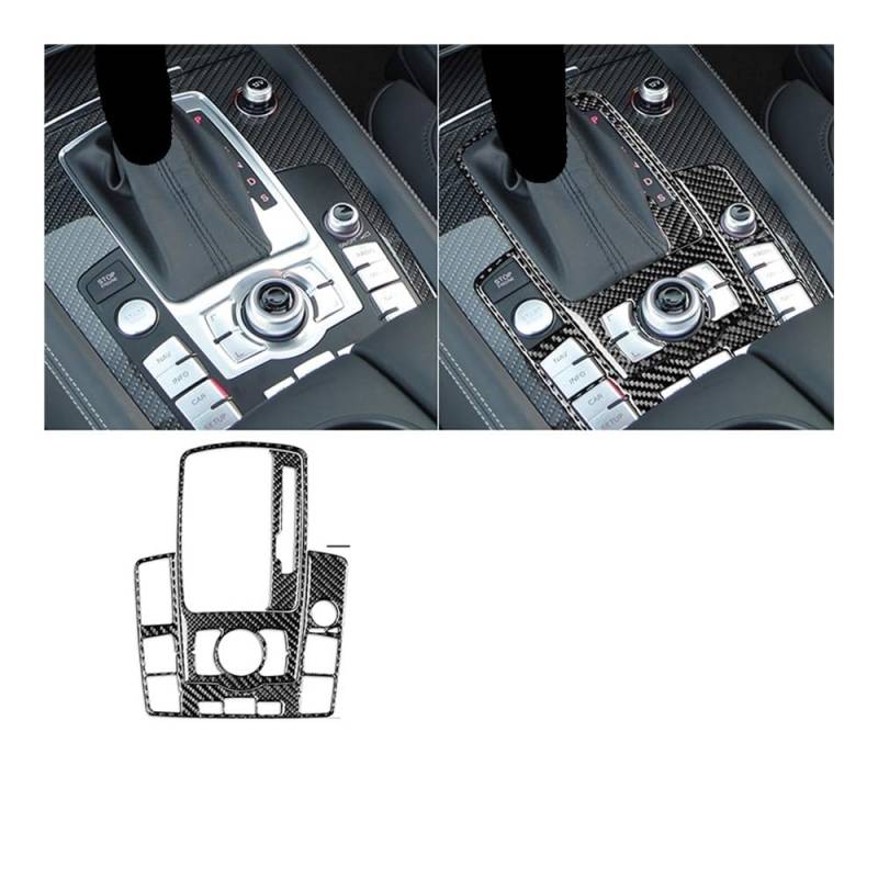 Auto Dekorative Innenbereich Für Q7 2007 2008 2009 2010 2011 2012 2013 2014 2015 Schaltknauf Control Panel Rahmen Auto Zubehör von SXNUCD