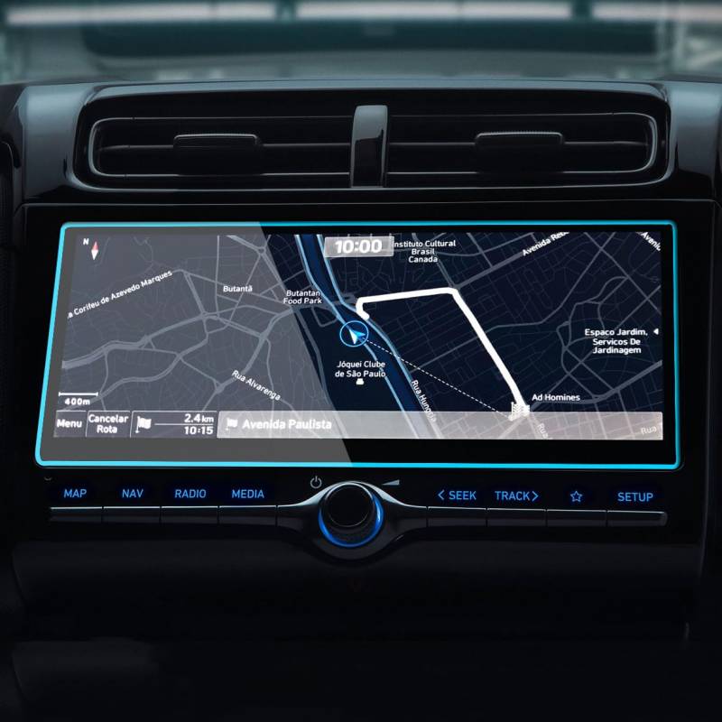 Displayschutzfolie Auto Navi Folie 10,25 Zoll Auto GPS Navigation Film Für Creta 2021 2022 Bildschirm Gehärtetes Glas Schutz Film Zubehör von SXNUCD