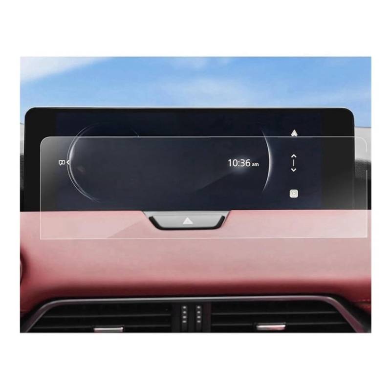 Displayschutzfolie Auto Navi Folie 2PCS PET Schutz Für Mazda Für CX-70 CX70 2025 Ohne Loch Auto 12,3 Zoll GPS Schutz Film Bildschirm Film von SXNUCD