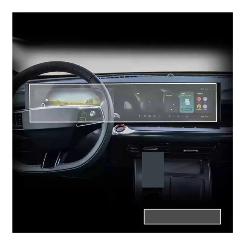 Displayschutzfolie Auto Navi Folie Auto GPS Navigation Bildschirm Schützen Gehärtete Film Dashboard TPU Auto Zubehör Für MG HS 2019-2020 2024-heute von SXNUCD