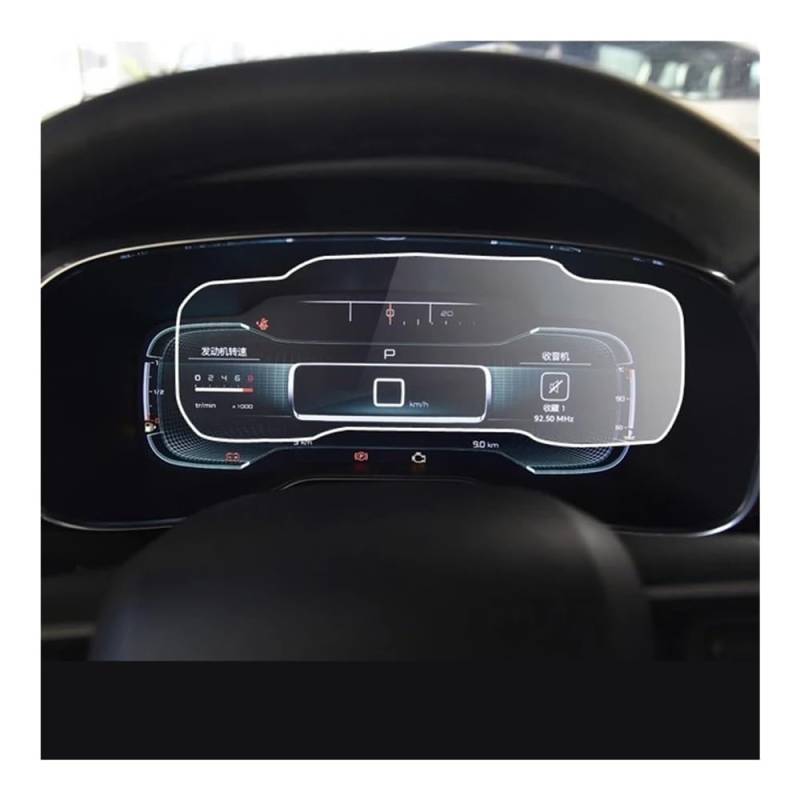 Displayschutzfolie Auto Navi Folie Auto Instrument Panel PET Dashboard Schutz Film Screen Protector Für Citroen C5 Für Aircross 2017-2019 von SXNUCD