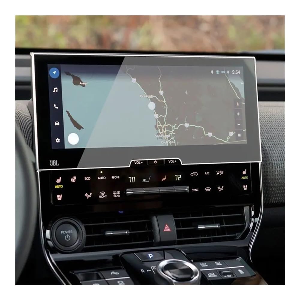 Displayschutzfolie Auto Navi Folie Displayschutzfolie Aus Gehärtetem Glas Für BZ4X 2022 2023 12,3-Zoll-Auto-GPS-Navigations-Touchscreen-Film von SXNUCD