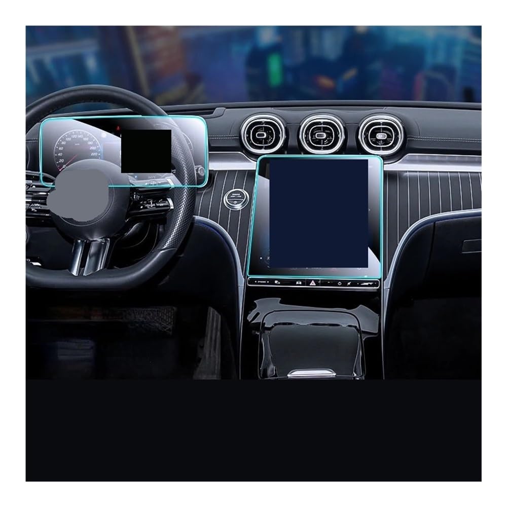 Displayschutzfolie Auto Navi Folie Displayschutzfolie Aus Gehärtetem Glas Für GLC 2023 11.9 Infotainment GPS Navigation Display Schutzaufkleber von SXNUCD