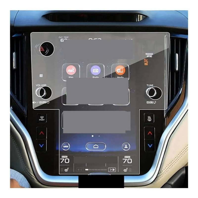 Displayschutzfolie Auto Navi Folie Displayschutzfolie Aus Gehärtetem Glas Für Outback Für Legacy 2020–2023, 11,6 Zoll, 3 Löcher, Touch-GPS-Navigationsbildschirm von SXNUCD