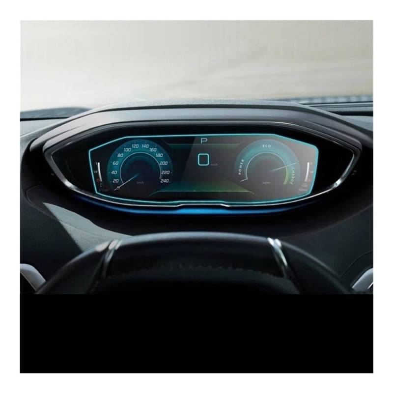 Displayschutzfolie Auto Navi Folie Displayschutzfolie Aus Gehärtetem Glas Für Pe&ugeot 3008 2021, Auto-Armaturenbrett, Instrumententafel, Schutzaufkleber von SXNUCD