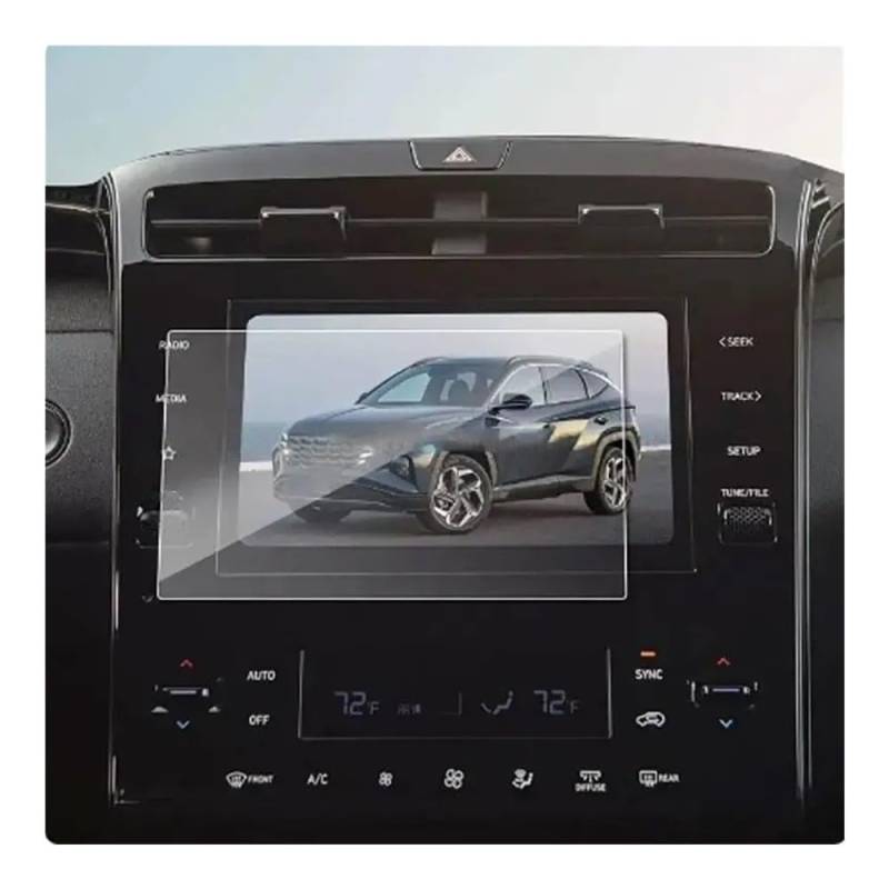 Displayschutzfolie Auto Navi Folie Displayschutzfolie Aus Gehärtetem Glas Für Tucson NX4 2022 2023 8 Zoll 10,25 Zoll GPS-Navigationszubehör von SXNUCD