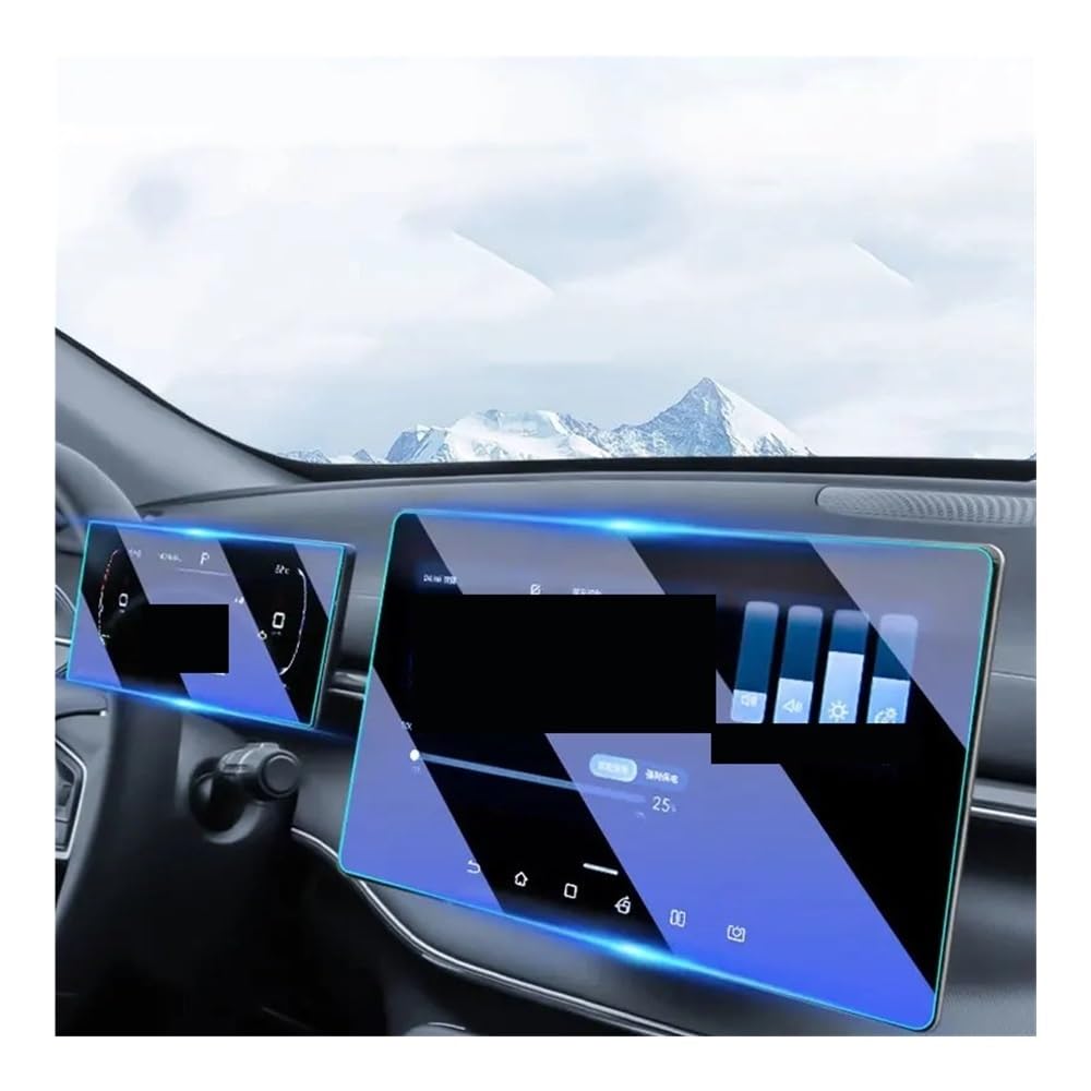 Displayschutzfolie Auto Navi Folie Für BYD Für König Für Chazor 2024 12,8 Zoll Auto GPS-Navigationsinstrument Gehärtetes Glas Displayschutzfolie von SXNUCD