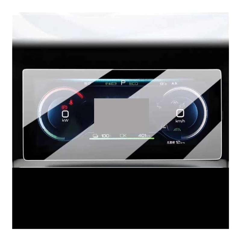 Displayschutzfolie Auto Navi Folie Für BYD Für Yuan Bis 2024 Auto 10,1 Zoll GPS Navigation Dashboard Touch Gehärtetem Glas Display-schutzfolie von SXNUCD