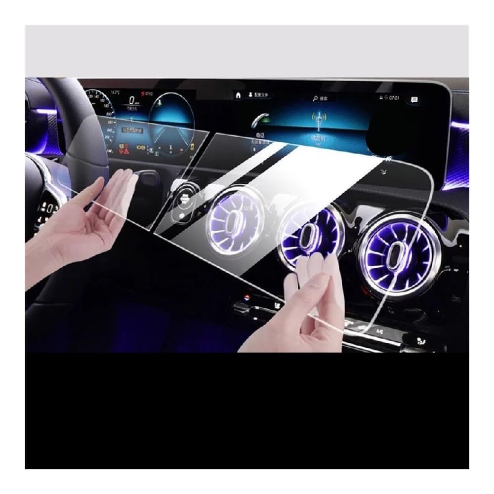 Displayschutzfolie Auto Navi Folie Für Klasse-E W213 2016-2023 Digital Screen Schutzfolie Navigation Display Abdeckung Auto Innen Zubehör von SXNUCD