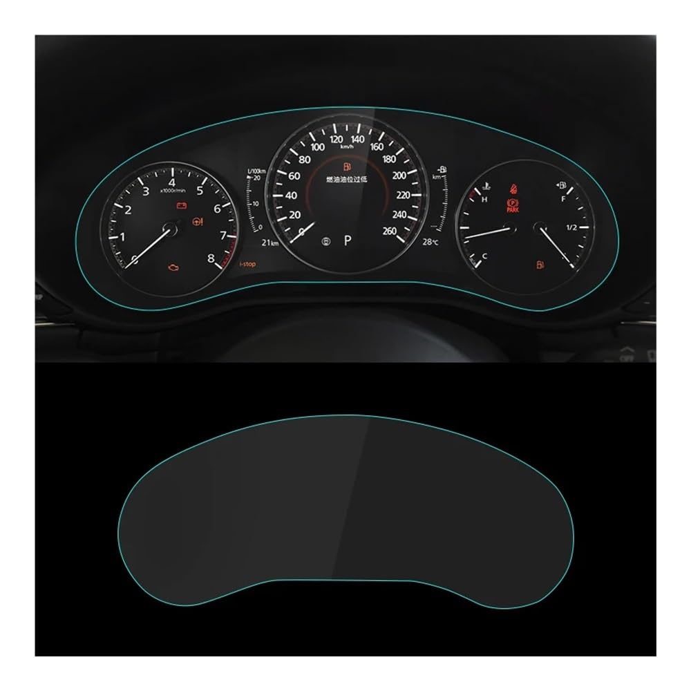 Displayschutzfolie Auto Navi Folie Für Mazda 3 Für BP CX-30 CX30 2019-2024 LHD Auto Navigation Schutz Film Dashboard Monitor Bildschirm Aufkleber von SXNUCD