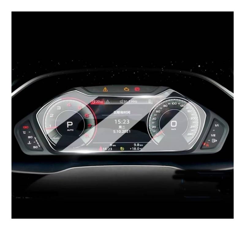 Displayschutzfolie Auto Navi Folie Für Q3 2019 2020 GPS-Navigation Und Instrument, Gehärtetes Glas, Touchscreen-Schutzfolie von SXNUCD