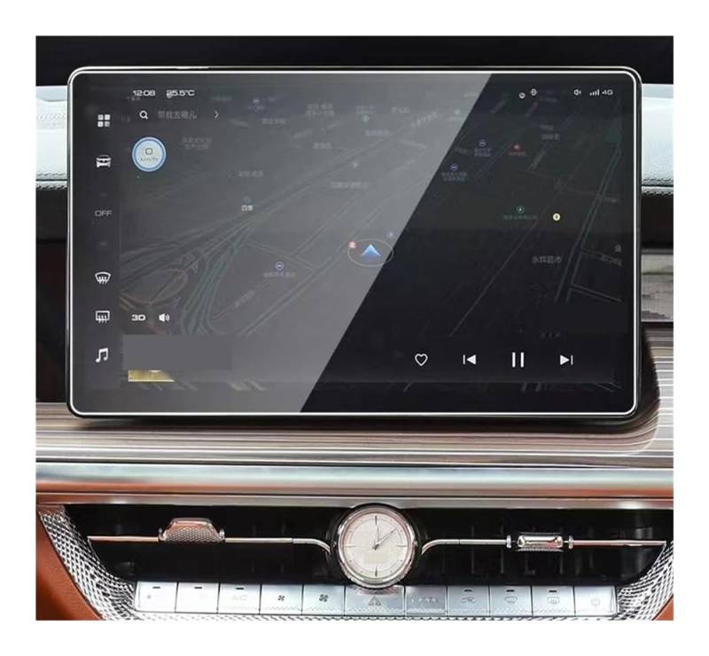 Displayschutzfolie Auto Navi Folie Für Tank 500 2023 2024 Autoradio GPS-Navigation Gehärtetes Glas Und Armaturenbrett-Bildschirmschutzfolie von SXNUCD