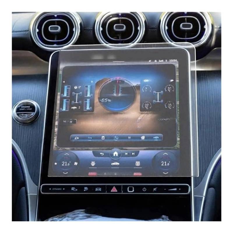 Displayschutzfolie Auto Navi Folie Gehärtete Glasfolie Für GLC 2023, Auto-Infotainment-Radio, GPS-Navigationsbildschirm, Instrumenten-Armaturenbrett-Schutz von SXNUCD