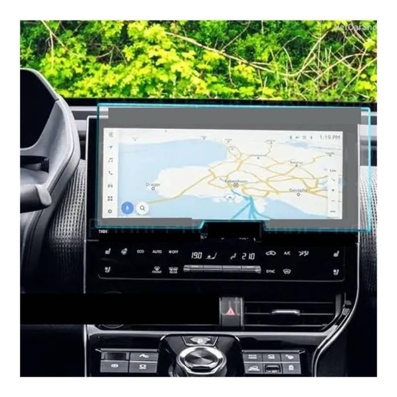 Displayschutzfolie Auto Navi Folie Gehärtetes Glas Für BZ4X 2022 12,3 Zoll Auto GPS Und Instrumententafel Displayschutzfolie von SXNUCD