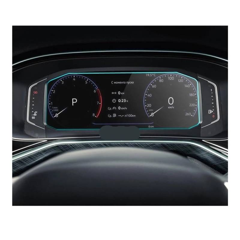 Displayschutzfolie Auto Navi Folie Schutzfolie Aus Gehärtetem Glas Für T-Cross 2018 2019, Automobil-Innenraum, Instrumententafel-Membran von SXNUCD