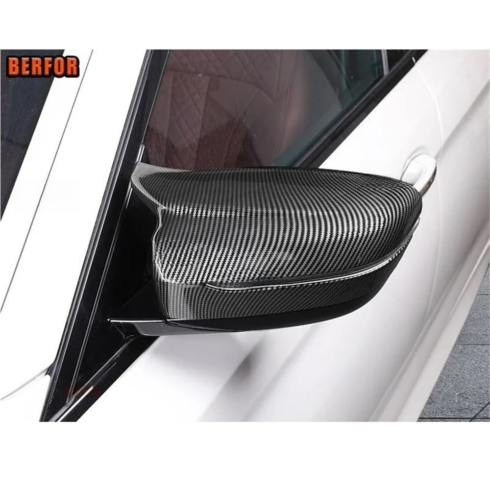 Spiegelkappen Für Serie 3 2023 Horn Auto Rückspiegel Abdeckung Seite Flügel Schützen Rahmen Abdeckungen Carbon Fiber Trim Shell von SXNUCD