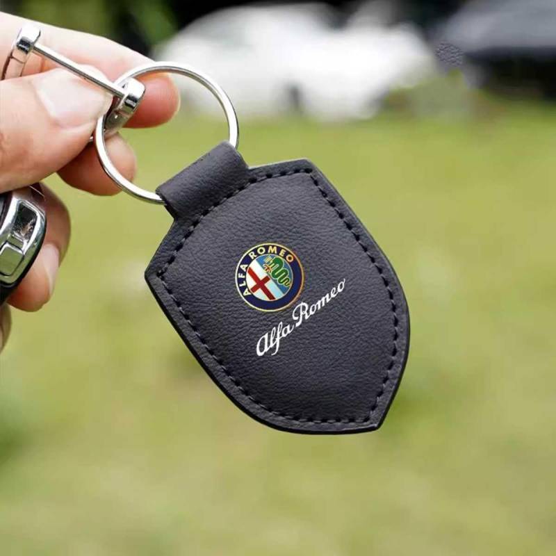 SXSTYSXCLGS Auto Schlüsselanhänger Tasche,Autoschlüsseltasche für Alfa Romeo 159 Giulietta Giulia 147 156 Mito,Tragbares Autoschlüssel Tasche,Autoschlüsselanhänger Schutzhülle, A von SXSTYSXCLGS