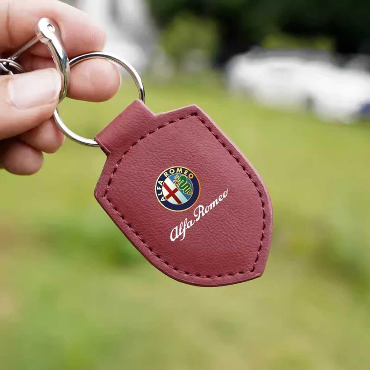 SXSTYSXCLGS Auto Schlüsselanhänger Tasche,Autoschlüsseltasche für Alfa Romeo 159 Giulietta Giulia 147 156 Mito,Tragbares Autoschlüssel Tasche,Autoschlüsselanhänger Schutzhülle, C von SXSTYSXCLGS