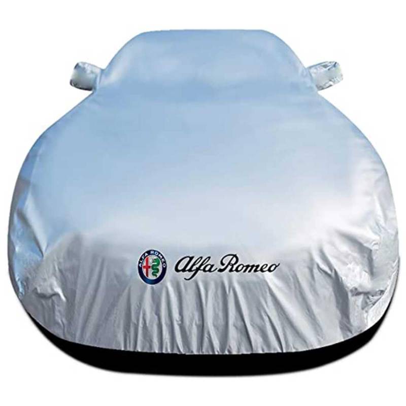 SXSTYSXCLGS Autoabdeckung Wasserdicht und atmungsaktiv, Allwetter Autoabdeckungen für Alfa Romeo 8C Competizione 2007–2011,Vollgarage Autoplane für Regen Sonne Staub Schutz, Sliver von SXSTYSXCLGS