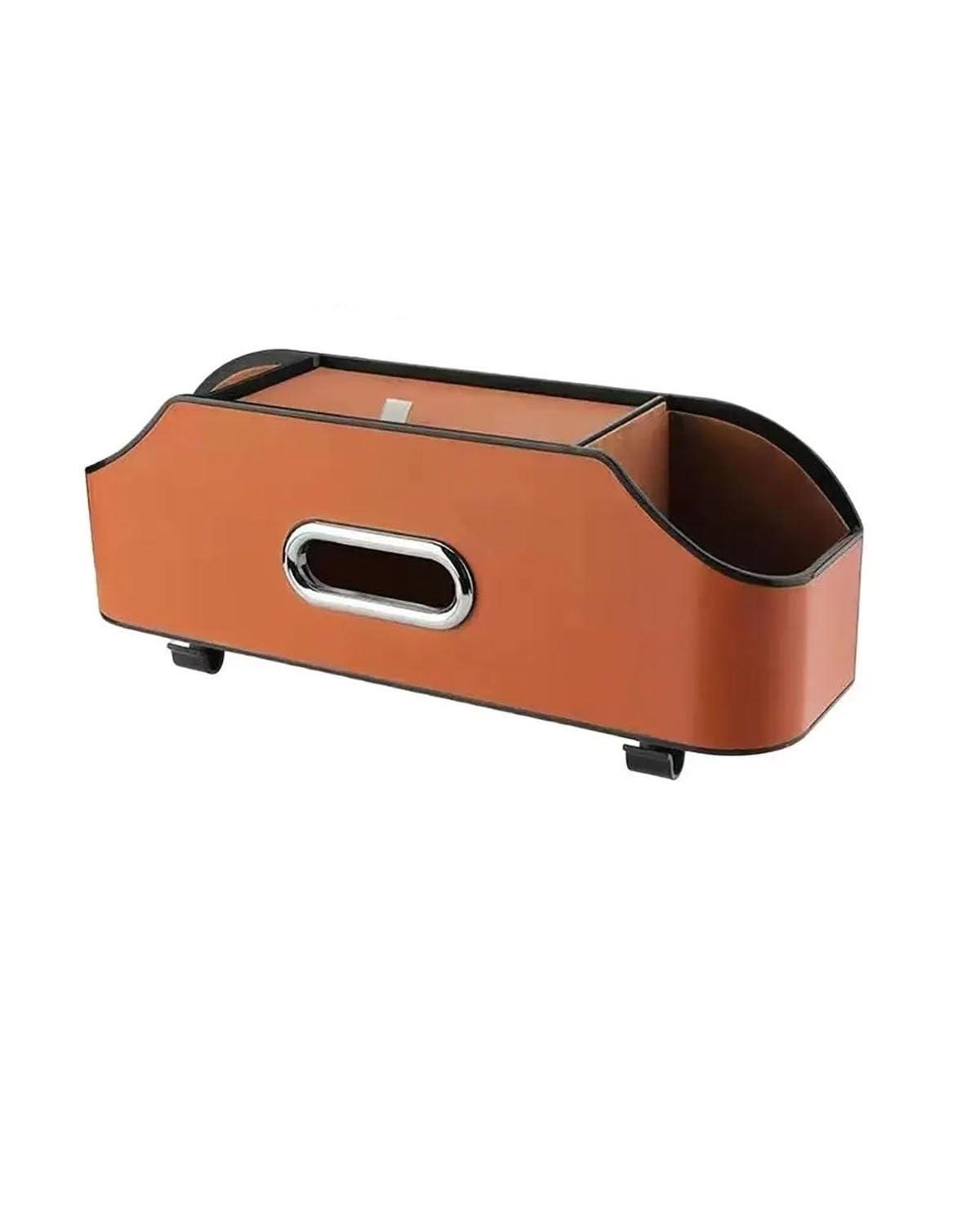 Auto Getränkehalter für Lüftung 3-in-1-Autositz-Rücken-Getränkehalter Aufbewahrungsbox, Taschentuchbox Mit Haken Auto-Rücksitz-Organizer(Red Brown) von SXXJVES