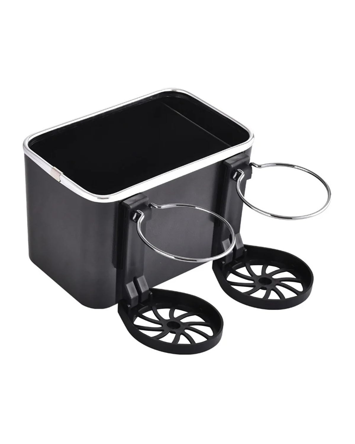 Auto Getränkehalter für Lüftung Auto-Armlehnen-Aufbewahrungsbox, Taschentuchbox, multifunktional, Dual-Auto-Getränkehalter, Auto-Aufbewahrungsbox(Black) von SXXJVES