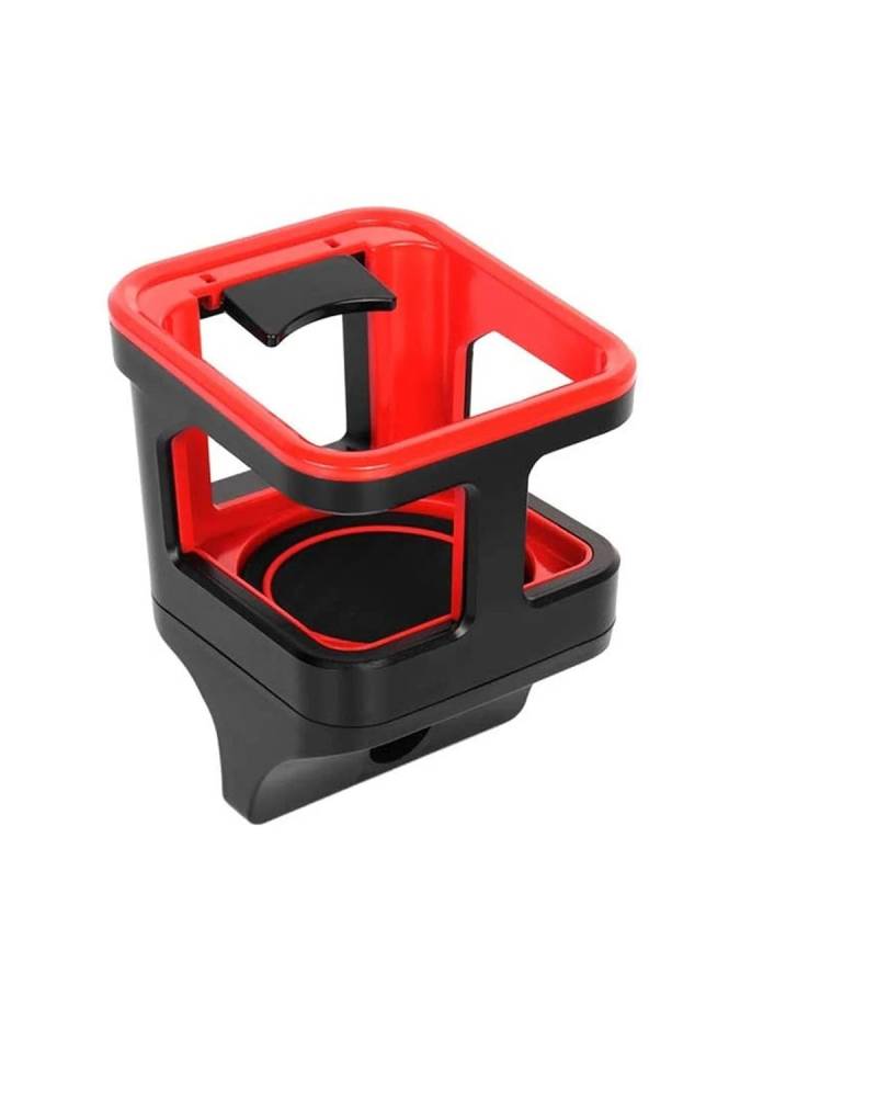 Auto Getränkehalter für Lüftung Für Suzuki Für Jimny 2019 2023 Wasser Tasse Halter Zubehör Stick-auf Tasse Halter Auto Innen Zubehör(Red) von SXXJVES