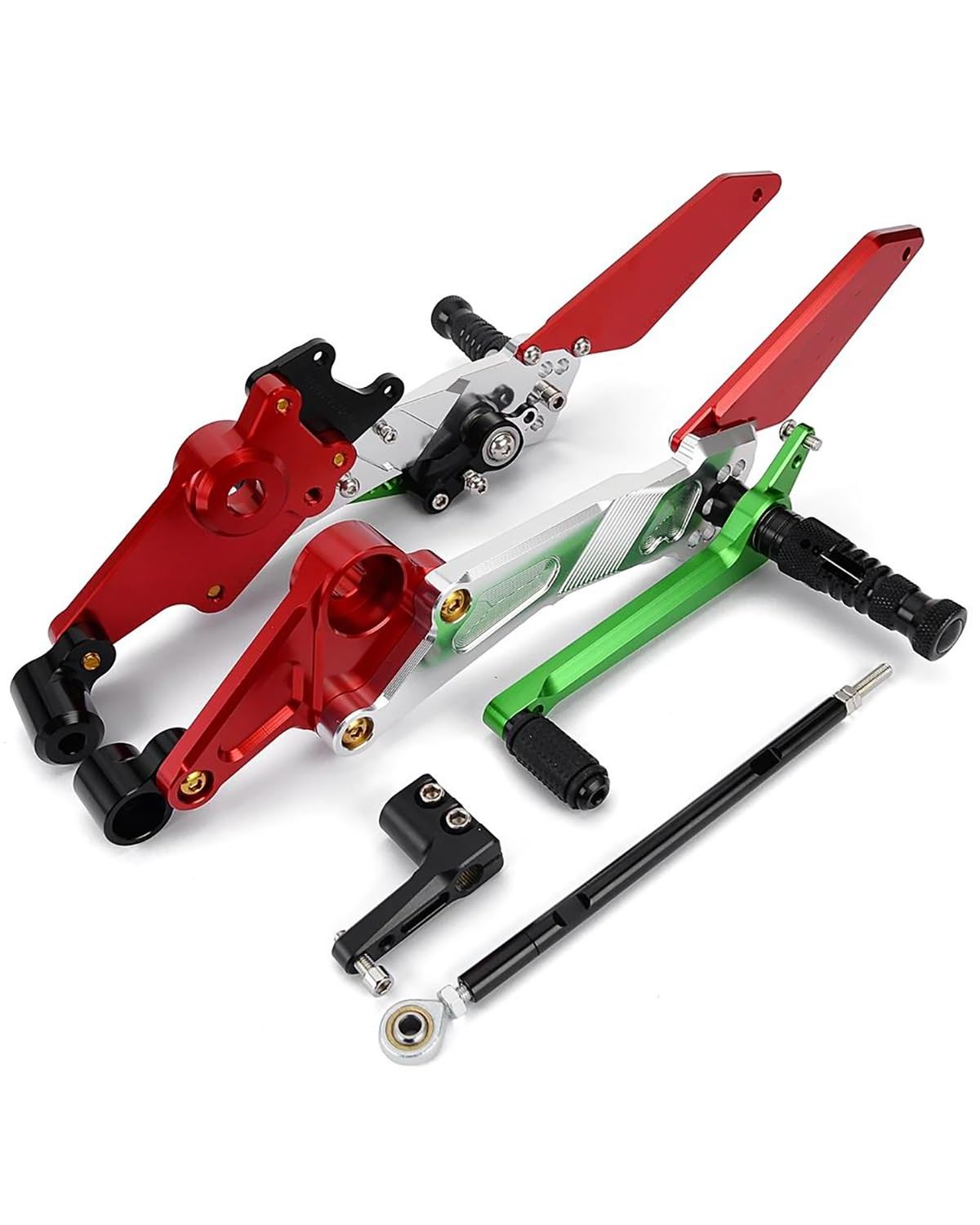 Motorradpedale Für Aprilia RS660 Tuono RS 660 Tuono660 2021-2023 RS660 Fußstütze Motorrad CNC-verstellbares hinteres Set erhöhtes vorderes Fußpedal Motorrad-Ruhepedal(A) von SXXJVES