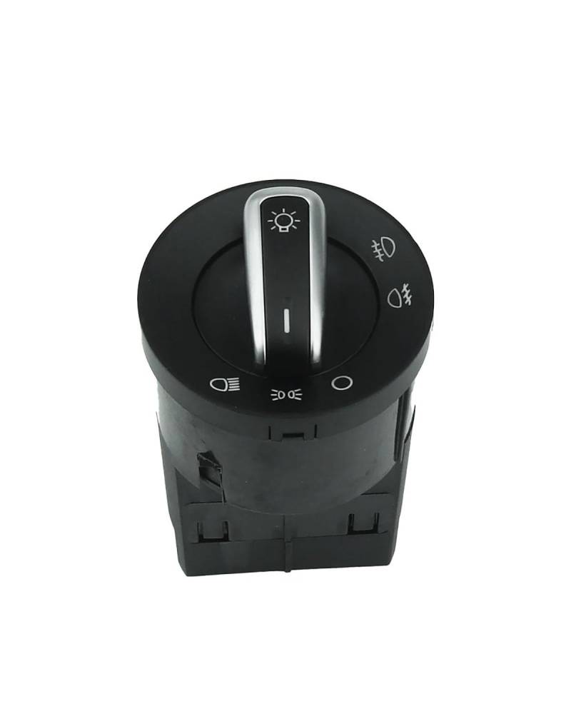 Scheinwerferschalter Auto Auto Chrom Scheinwerfer Control Knob Schalter Für Nebel Lampe Sensor Licht 3B0941531 3BD941531A Auto Scheinwerferschalter(with Chrome) von SXXJVES