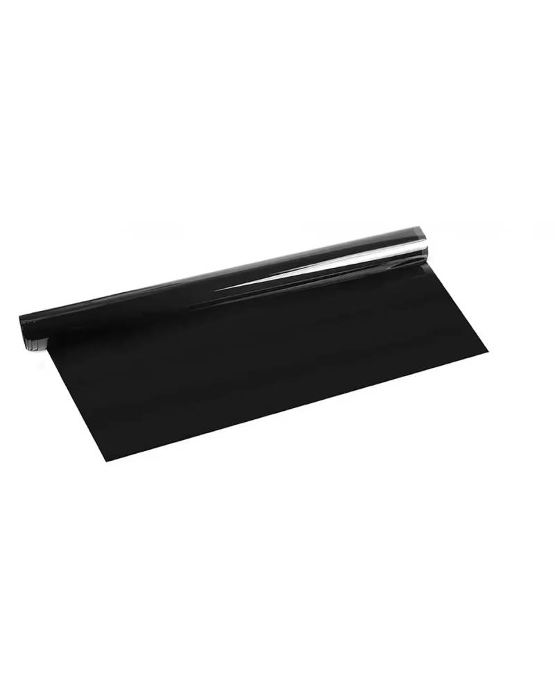 tönungsfolie Auto 50x300CM Schwarze Autofensterfolie 5%/20%/35%/50%/70% VLT Fenstertönung Glasschattierungsaufkleber Sommer Autozubehör scheibentönungsfolie(20) von SXXJVES