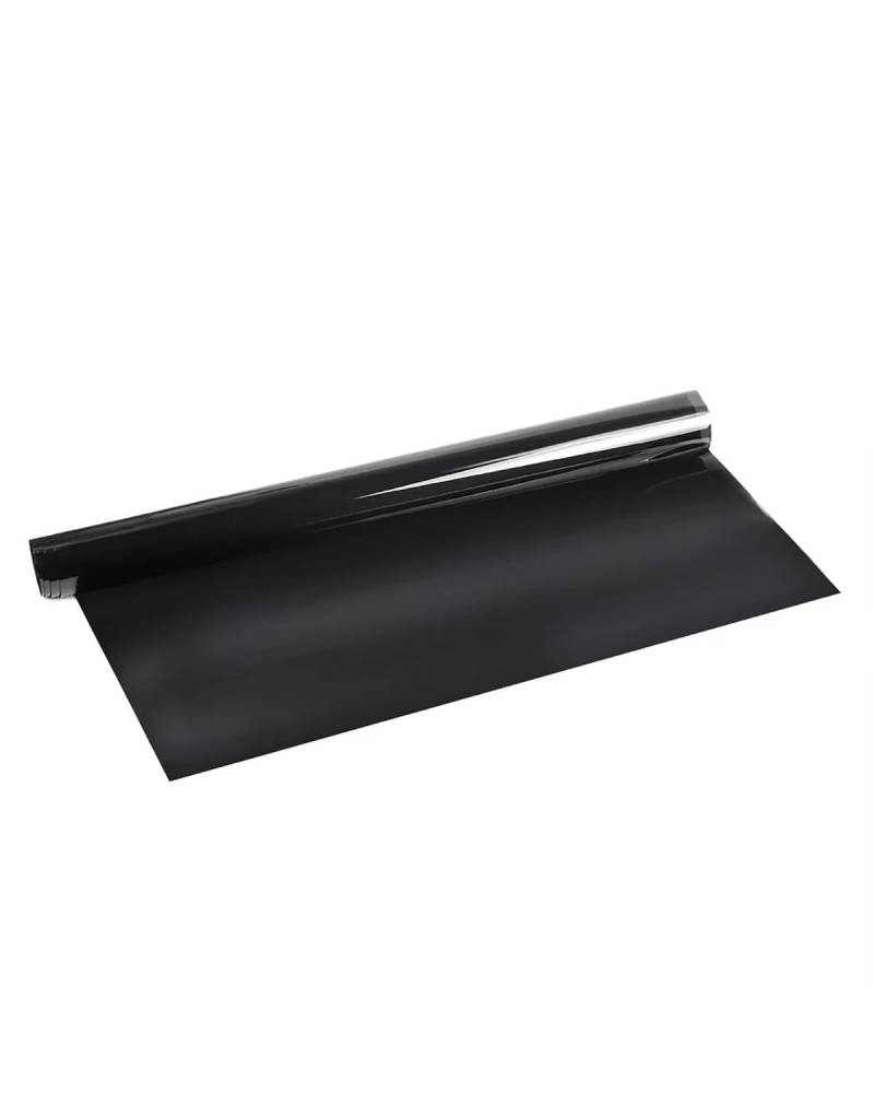 tönungsfolie Auto 50x300CM Schwarze Autofensterfolie 5%/20%/35%/50%/70% VLT Fenstertönung Glasschattierungsaufkleber Sommer Autozubehör scheibentönungsfolie(50) von SXXJVES