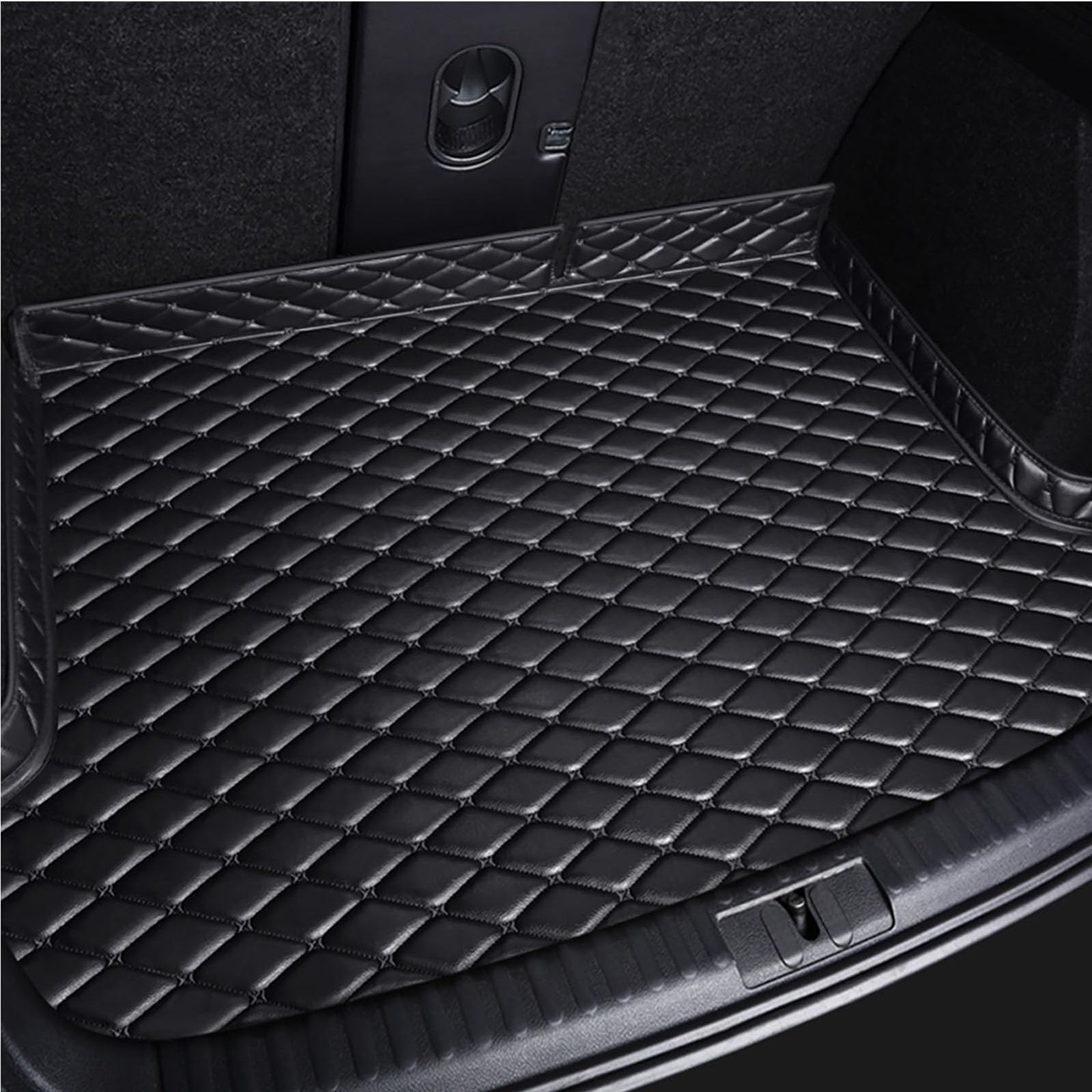 Kofferraum Schutzmatte für Mitsubishi Outlander 5 Seats 2013-2016(high Profile), kofferraummatten Abdeckung Gummi Wasserdicht Cargo Schutzmatte Auto Zubehör,Black von SXXTS