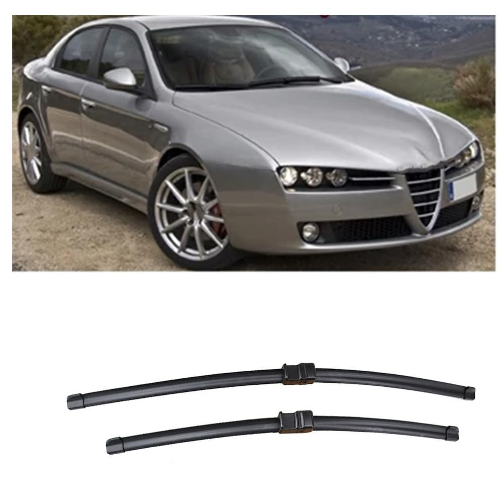 Scheibenwischer für Alfa Romeo 159 2005-2011 22"+18", Wischerblätter Ersatzwischblätter Wischerblatt Gummi Auto Frontscheibenwischerblatt von SXXTS