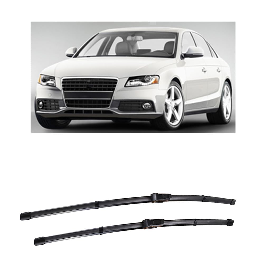 Scheibenwischer für Audi A4 B8 B9 Allroad 2008-2023 24"+20", Wischerblätter Ersatzwischblätter Wischerblatt Gummi Auto Frontscheibenwischerblatt von SXXTS