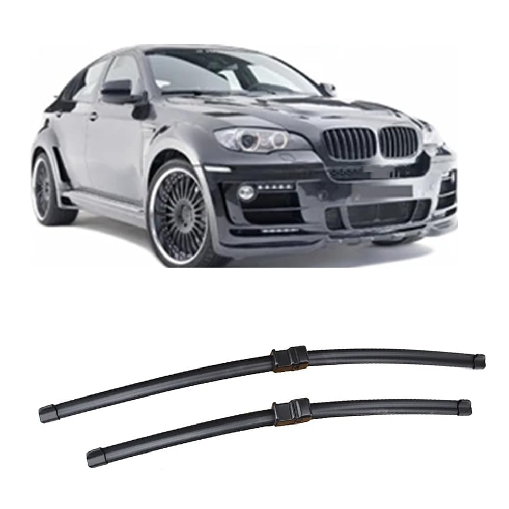 Scheibenwischer für BMW X6 E71 E72 2008-2012 24"+20", Wischerblätter Ersatzwischblätter Wischerblatt Gummi Auto Frontscheibenwischerblatt von SXXTS