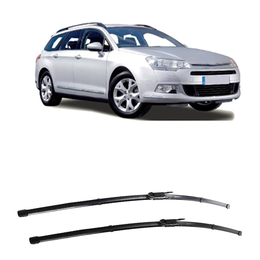 Scheibenwischer für Citroen C5 RD/TD 2008-2017 28"+22", Wischerblätter Ersatzwischblätter Wischerblatt Gummi Auto Frontscheibenwischerblatt von SXXTS