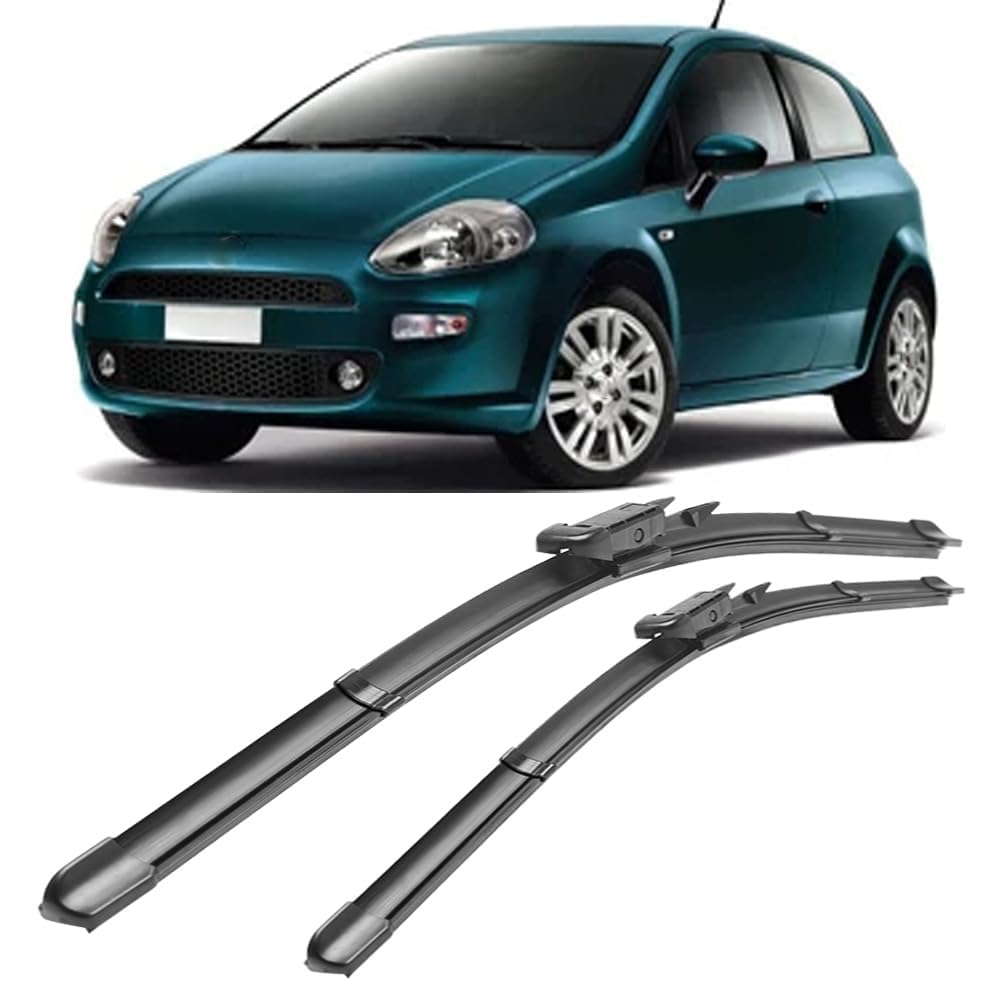 Scheibenwischer für FIAT Punto 3 Door 2010-2016 26"+15", Wischerblätter Ersatzwischblätter Wischerblatt Gummi Auto Frontscheibenwischerblatt von SXXTS