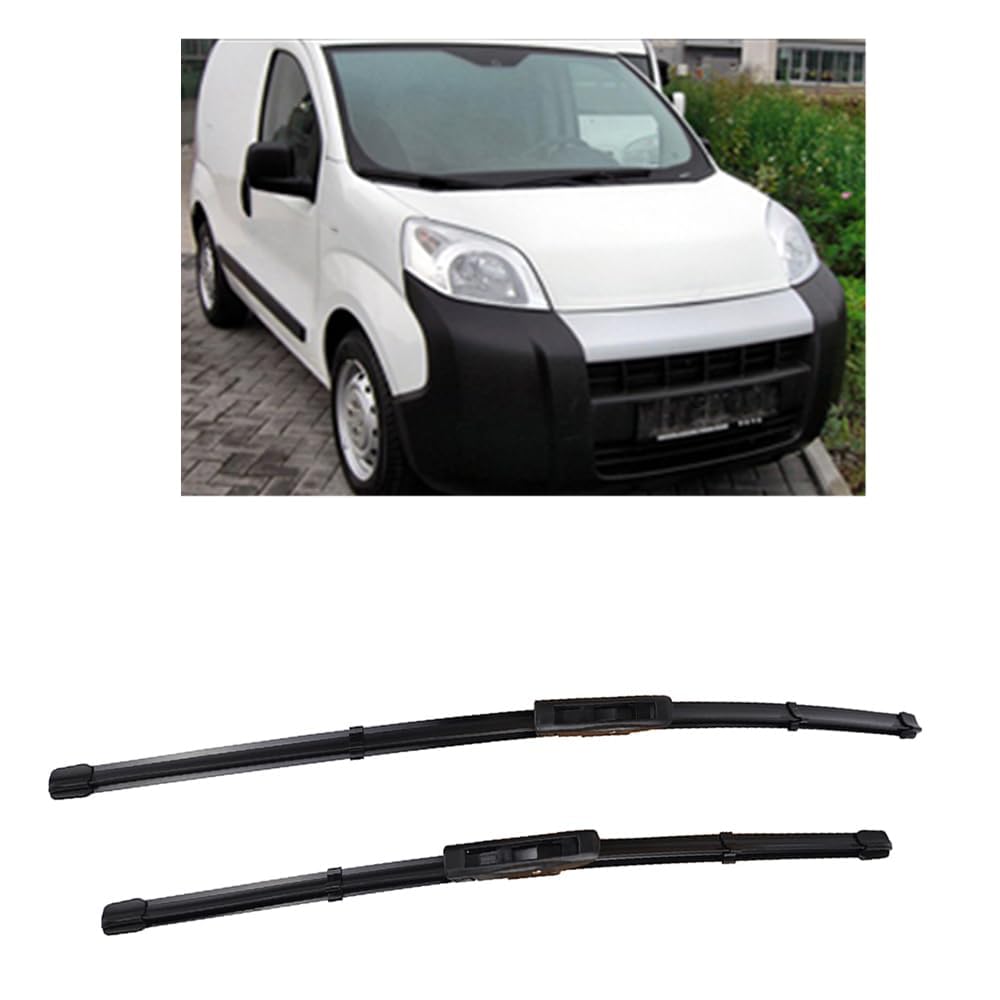 Scheibenwischer für FIAT Qubo 2008-2013 26"+19", Wischerblätter Ersatzwischblätter Wischerblatt Gummi Auto Frontscheibenwischerblatt von SXXTS